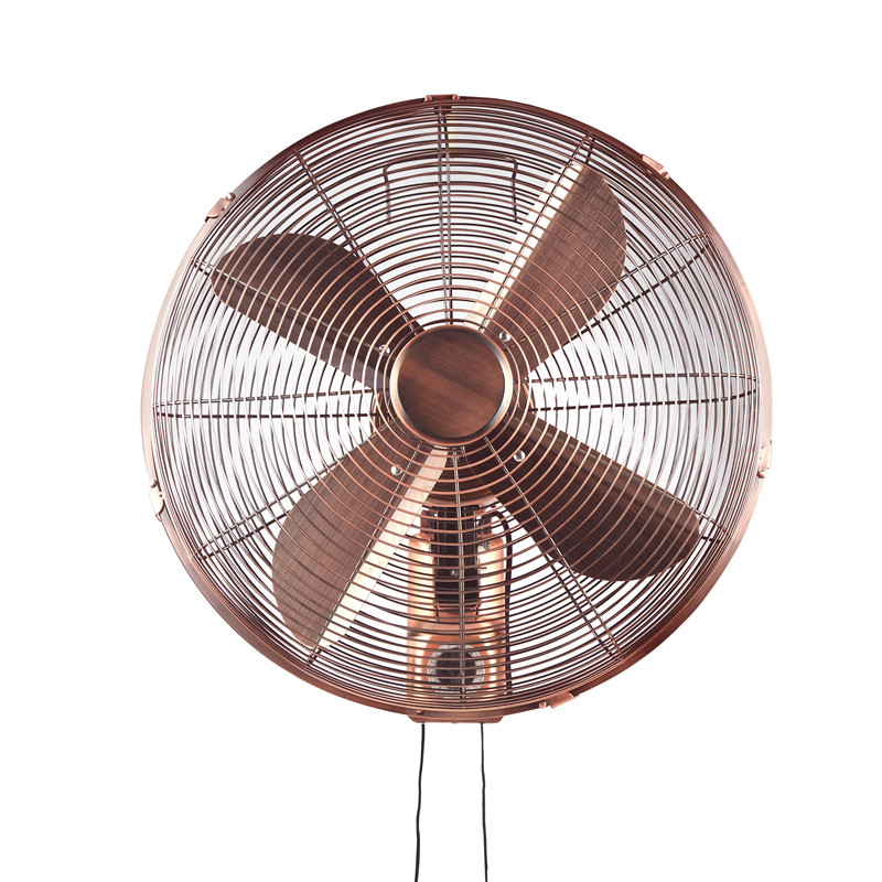 16 tommer 40 cm metal antik dekorativ vægventilator