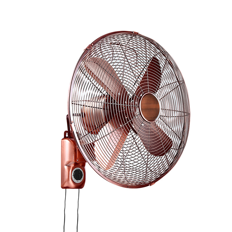 16 tommer 40 cm metal antik dekorativ vægventilator
